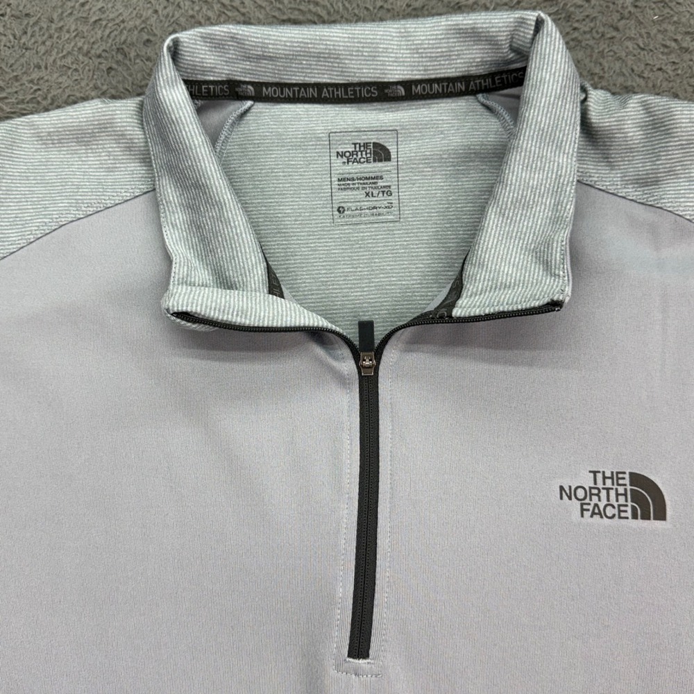 The North Face Mountain Athletics Quarter Zip‎ Mens XL Gray FlashDry-XD Pullover